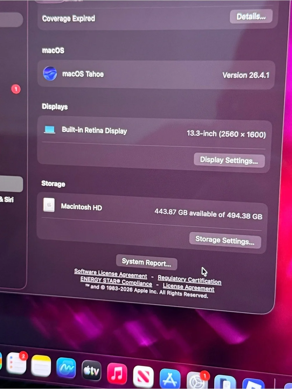 MacBook Air M1, 2020 13.3inch